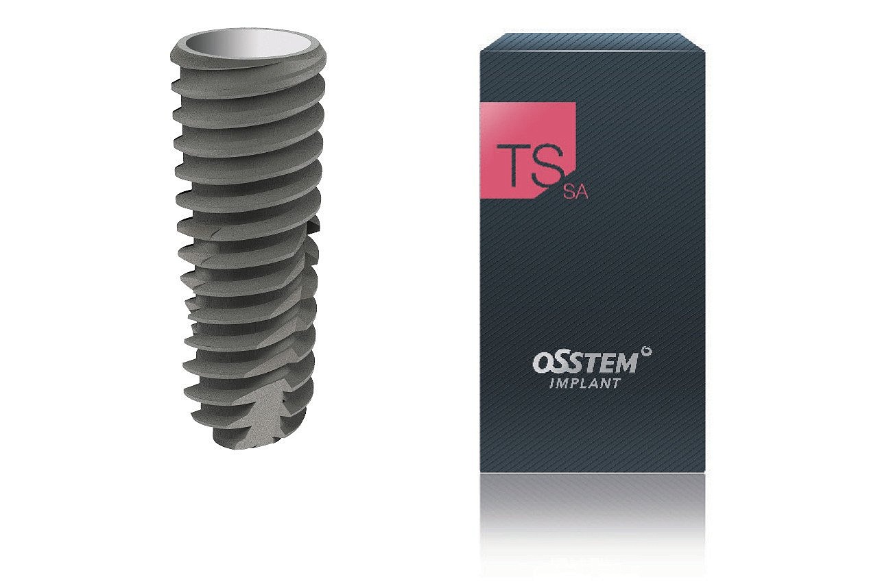 Имплантат Osstem TSIII Regular, D-6,0 мм длина 8.5 мм.